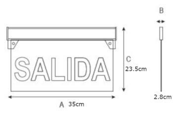 Señaletica Salida Emergencia LED