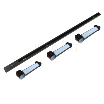 Lámpara Riel 1MT con 3 Focos Riel Lineal 10W 3000K 60°