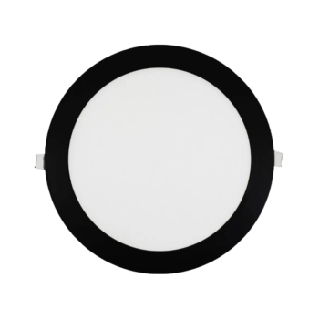 Panel LED Slim Embutido Negro 18W