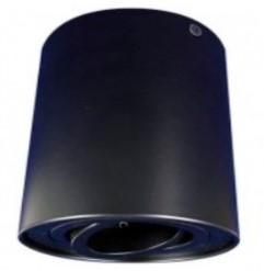 Foco Sobrepuesto Basculante GU10 Magro Negro