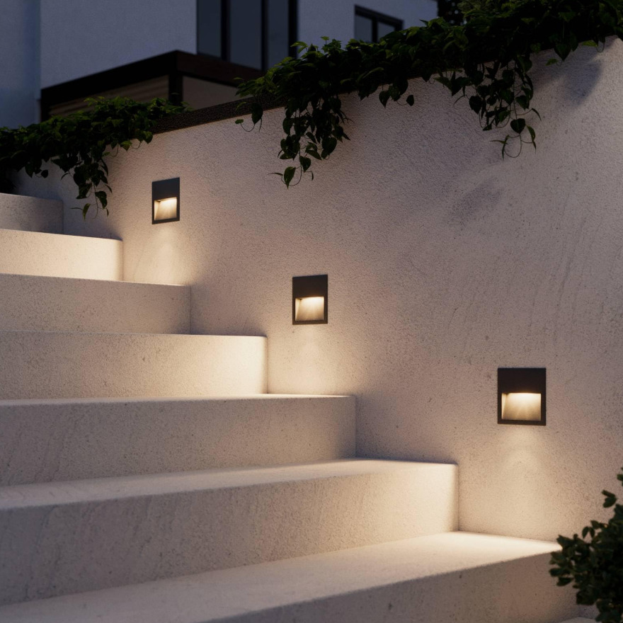 FOCO MURO EMB 3W ILUMAT APLICACIÓN