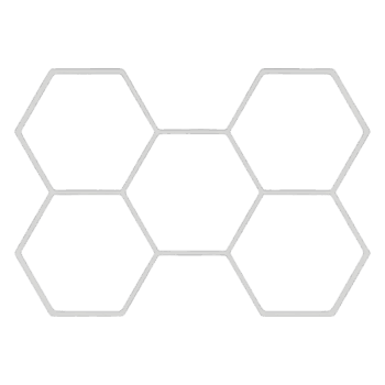 Lámpara Panal Hexagonos 5und