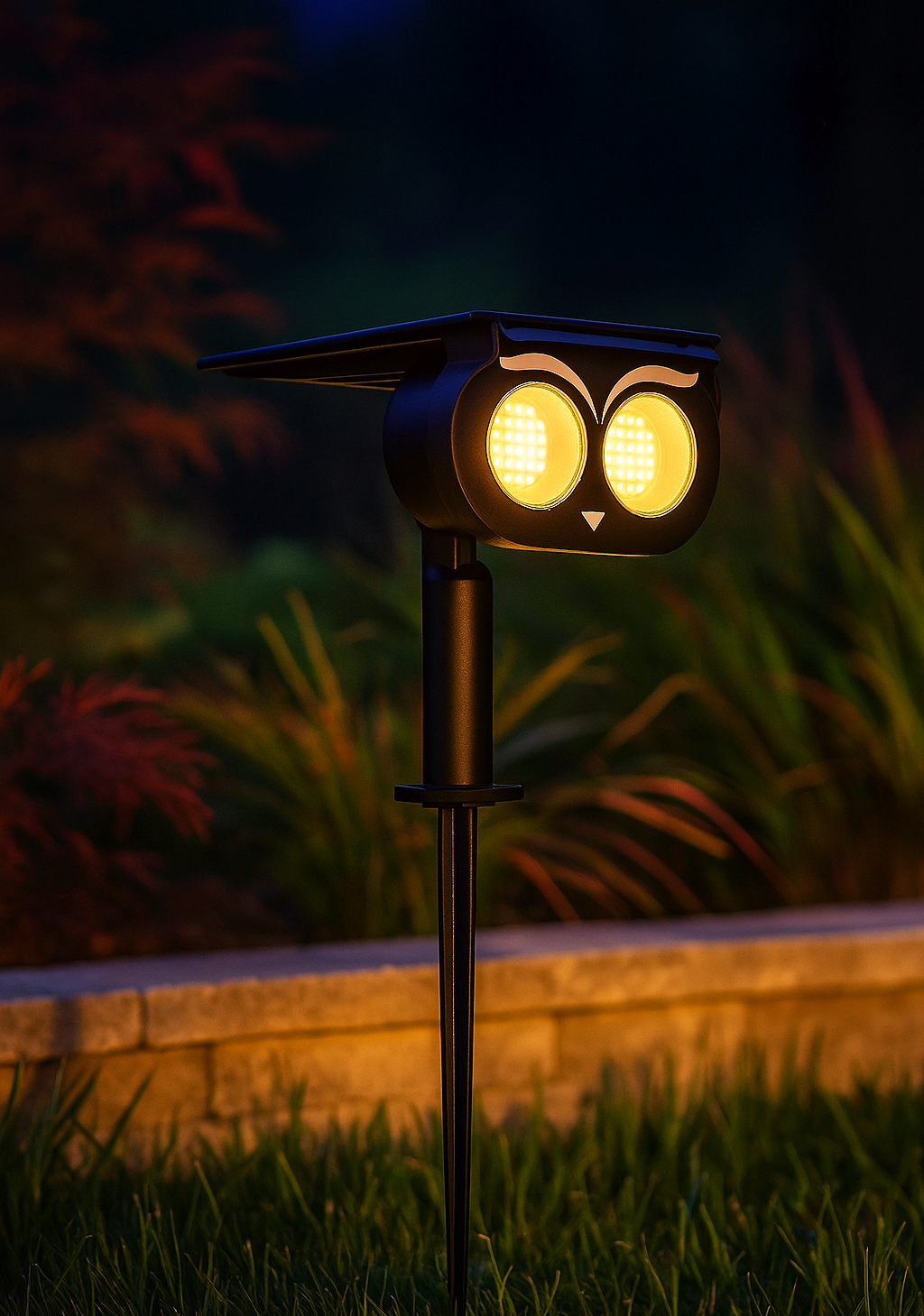 Estaca LED Solar Jardín Búho IP65