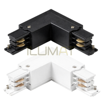 Conector L Riel Trifásico PROTRACK | ILUMAT
